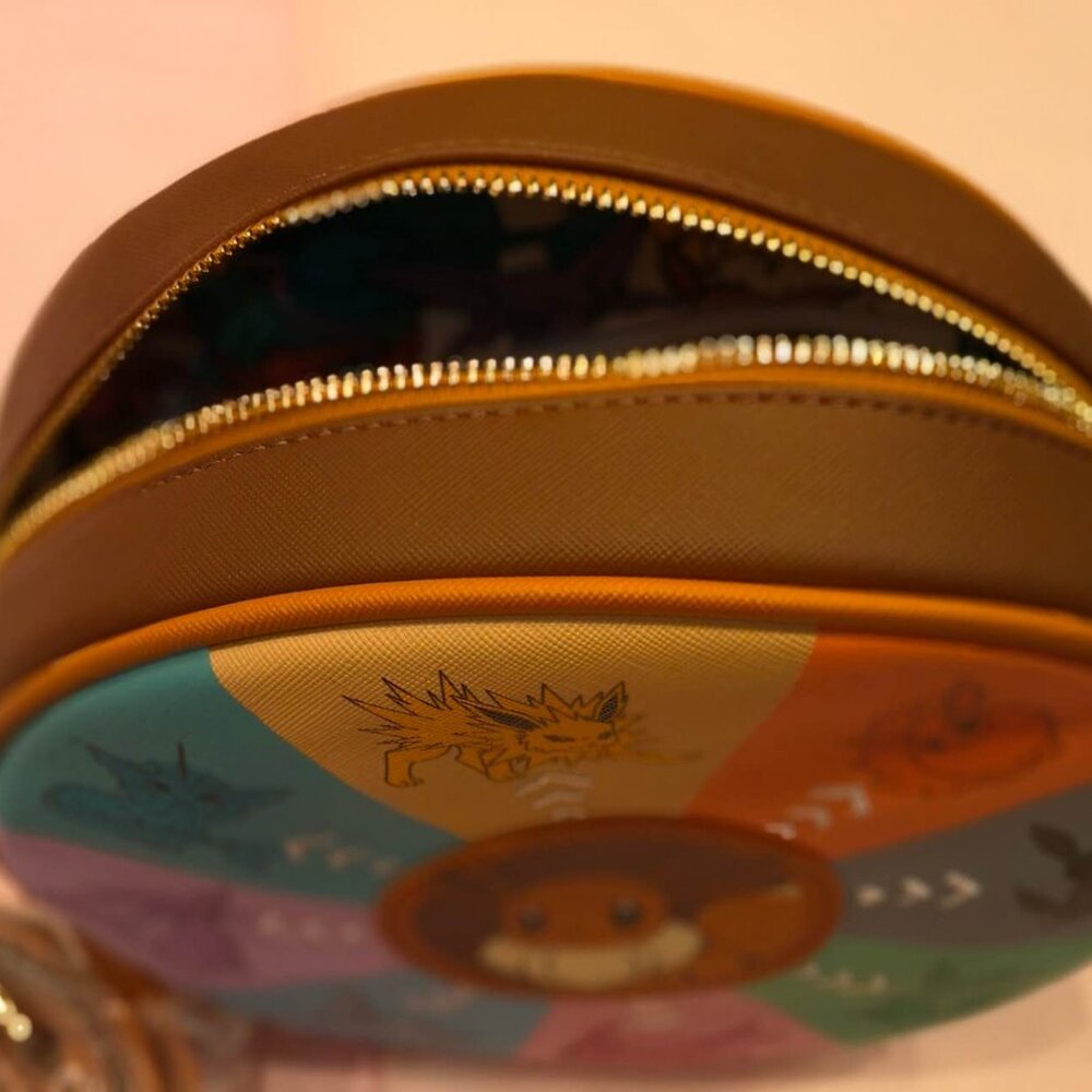 Loungefly X Pokemon Eevee Evolutions Canteen Crossbody, New W/O tags - Picture 5 of 5
